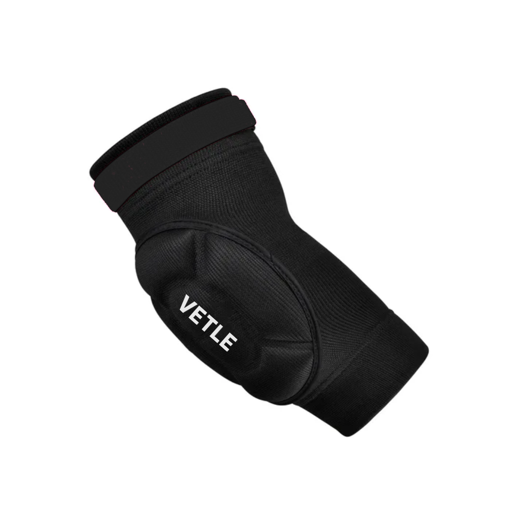 VETLE Professional Foam Padded Elbow Guards – Heavy-Duty Compression Support Sleeves for Muay Thai, MMA, Volleyball, and Combat Sports (1 Pair)