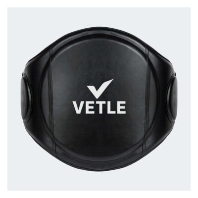 VETLE Pro Boxing Belly Pad – Premium Black Body Protector