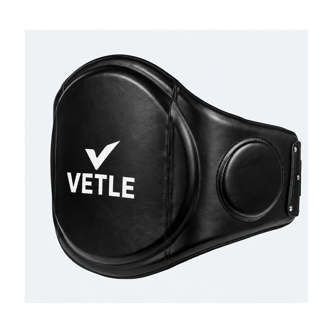 VETLE Pro Boxing Belly Pad – Premium Black Body Protector - Image 3